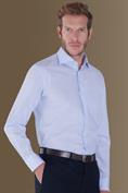 french collar classic fit shirt WHITE/LT SKY