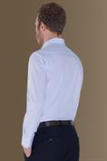 french collar classic fit shirt WHITE/LT SKY