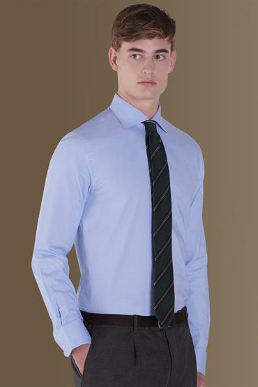 french collar classic fit shirt SKY