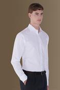 french collar classic fit shirt WHITE