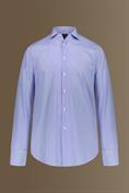 french collar classic fit shirt WHITE/BLUE