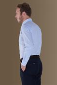 french collar classic fit shirt WHITE/LT SKY
