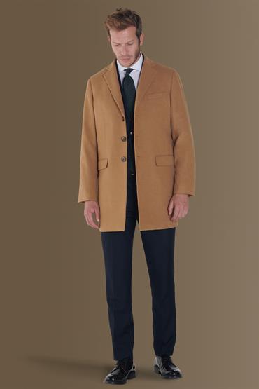 SINGLE BREASTED COAT CAMEL