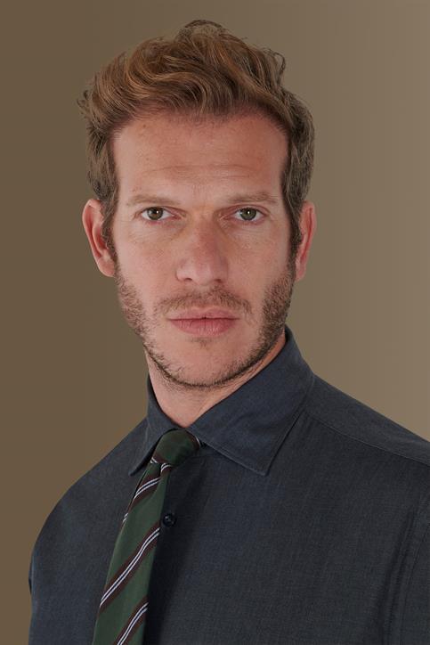 FRENCH COLLAR SLIM FIT SHIRT