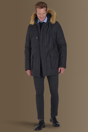 PADDED JACKET WITH FUR