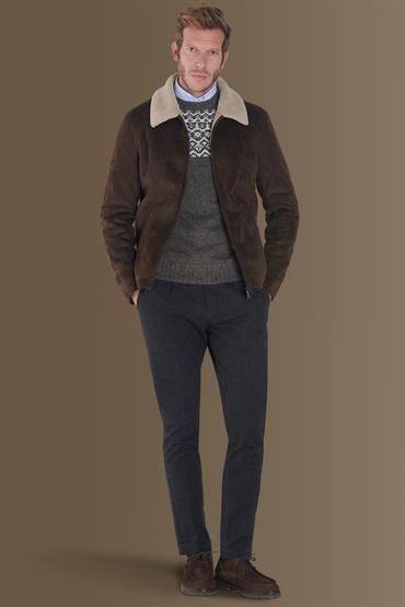 SHEEPSKIN JACKET BROWN