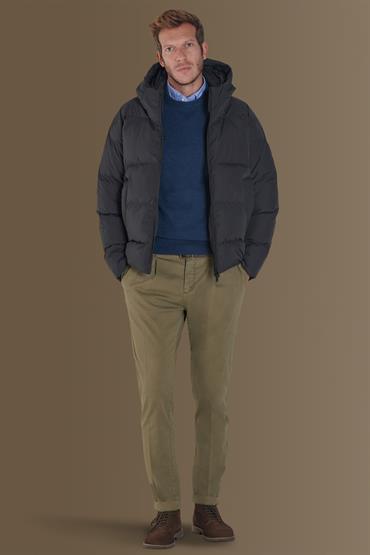 QUILTED PADDED JACKET DK GREY
