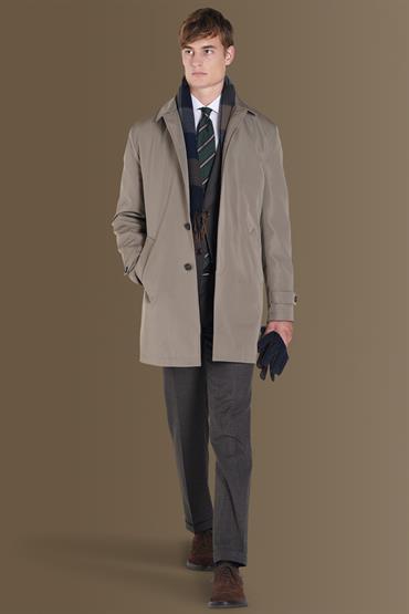 padded raincoat