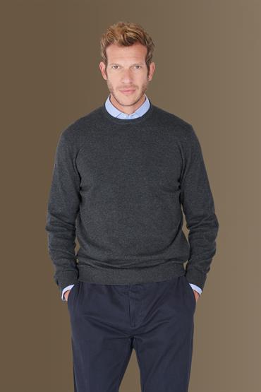 round neck sweater MD GREY
