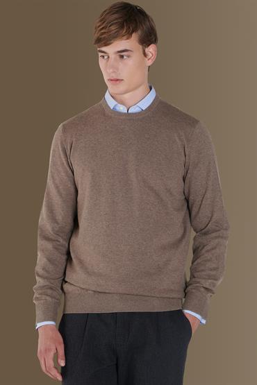 round neck sweater TAUPE