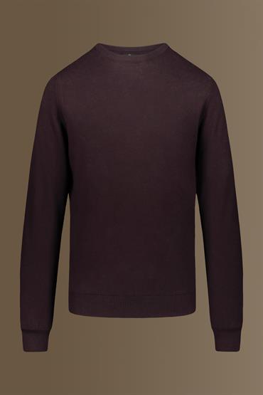 round neck sweater WINE