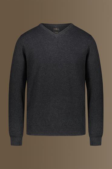 v neck sweater DK GREY