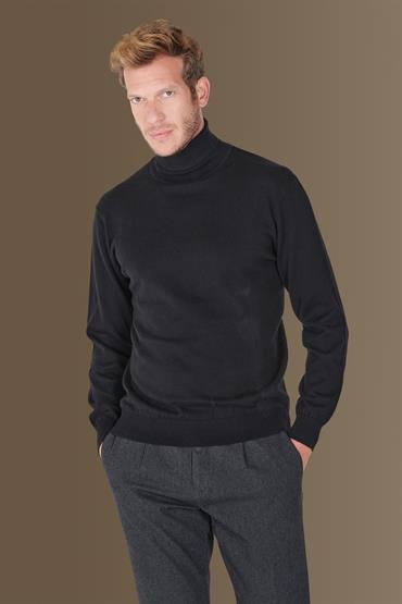 turtle neck sweater BLACK