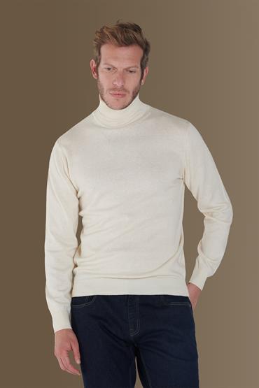 turtle neck sweater IVORY