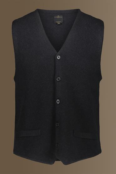 vest with buttons ANTHRACITE
