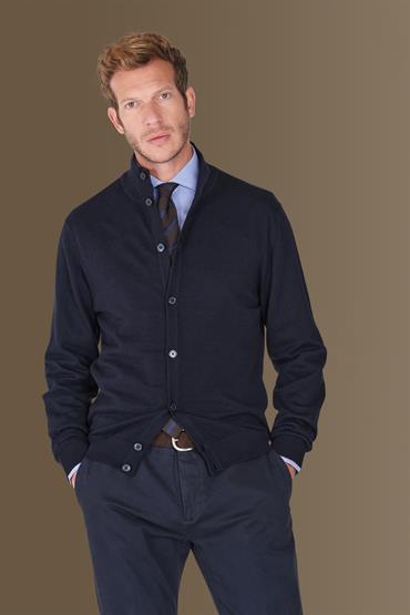 full buttons cardigan BLUE NAVY