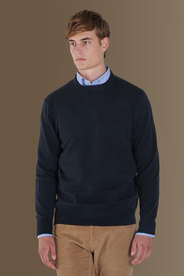 round neck sweater BLUE NAVY