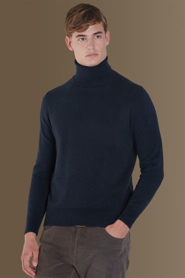 turtle neck sweater BLUE NAVY