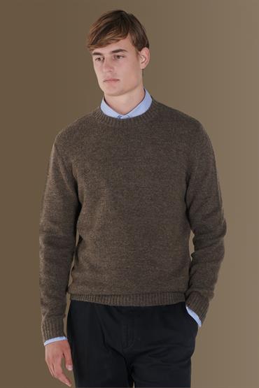 round neck sweater BEIGE
