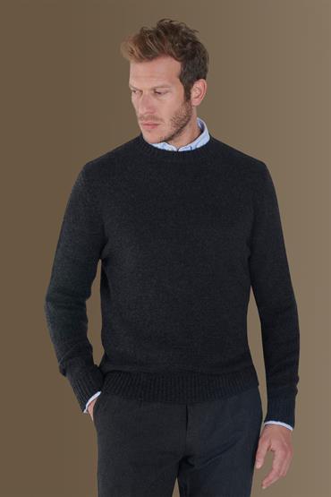 round neck sweater GREY