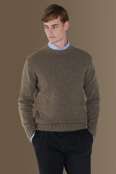 round neck sweater TAUPE