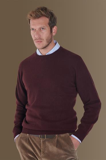 ROUND NECK SWEATER BORDEAUX