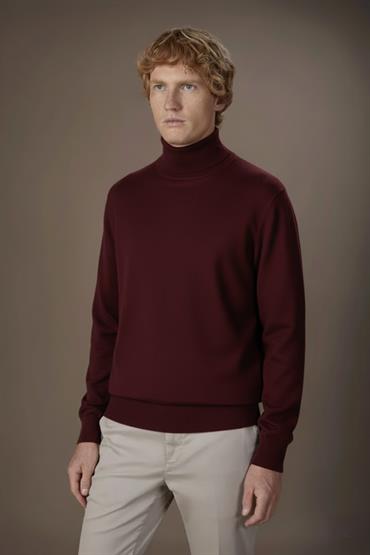TURTLE NECK SWEATER BORDEAUX
