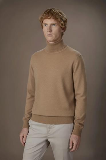 TURTLE NECK SWEATER TAUPE