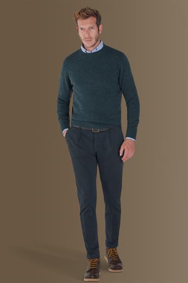single pince chino BLUE NAVY