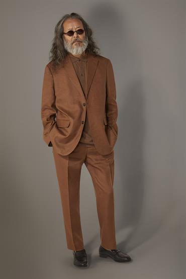 NOTCH SINGLE BREASTED SUIT CAMEL