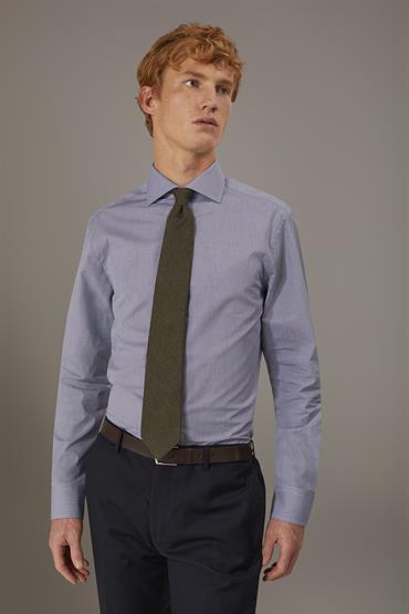 FRENCH COLLAR CLASSIC FIT CLASSIC SHIRT DK BLUE