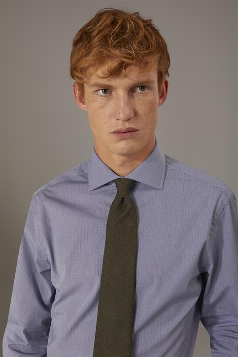 FRENCH COLLAR CLASSIC FIT CLASSIC SHIRT DK BLUE
