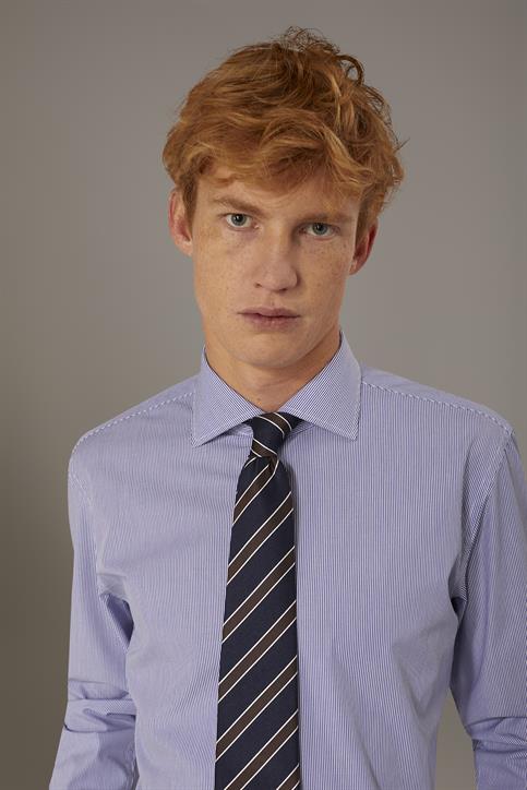 FRENCH COLLAR SLIM FIT CLASSIC SHIRT WHITE/BLUE