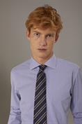 FRENCH COLLAR SLIM FIT CLASSIC SHIRT WHITE/BLUE