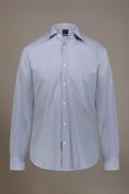 FRENCH COLLAR SLIM FIT CLASSIC SHIRT WHITE/BLUE