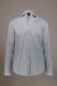 FRENCH COLLAR SLIM FIT CLASSIC SHIRT WHITE/DK BL