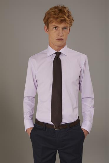 FRENCH COLLAR SLIM FIT CLASSIC SHIRT WHITE/ROSE