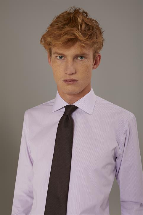 FRENCH COLLAR SLIM FIT CLASSIC SHIRT WHITE/ROSE