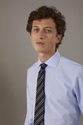 FRENCH COLLAR SLIM FIT CLASSIC SHIRT WHITE/SKY