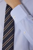 FRENCH COLLAR SLIM FIT CLASSIC SHIRT WHITE/SKY