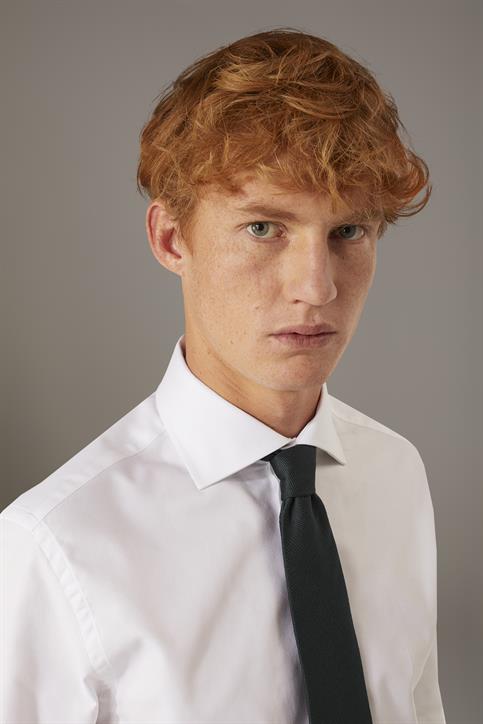 FRENCH COLLAR SLIM FIT CLASSIC SHIRT WHITE