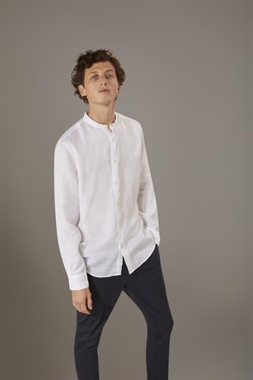 COREAN COLLAR SHIRT WHITE
