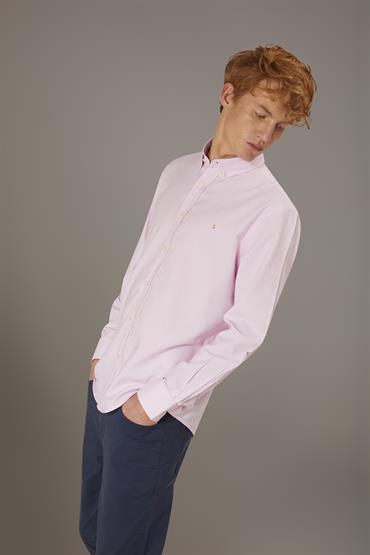 BUTTON DOWN SHIRT BAGGY FIT ROSE