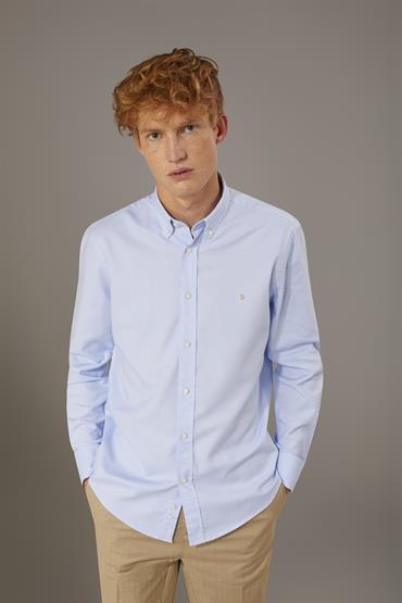 BUTTON DOWN SHIRT BAGGY FIT SKY