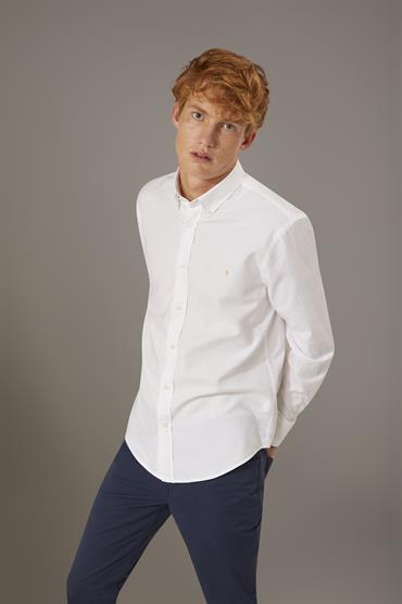 BUTTON DOWN SHIRT BAGGY FIT WHITE