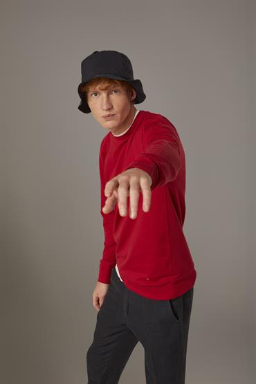 ROUND NECK FLEECE RUBY