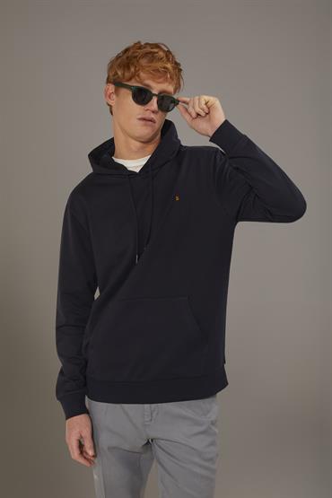 HOODIE FLEECE DK BLUE