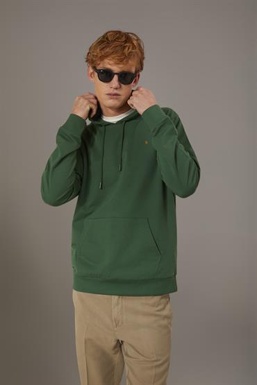 HOODIE FLEECE GRASS GREEN