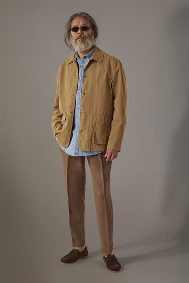 COATED JACKET DK BEIGE
