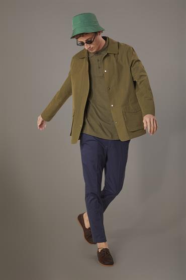 COATED JACKET OLIVE GREEN